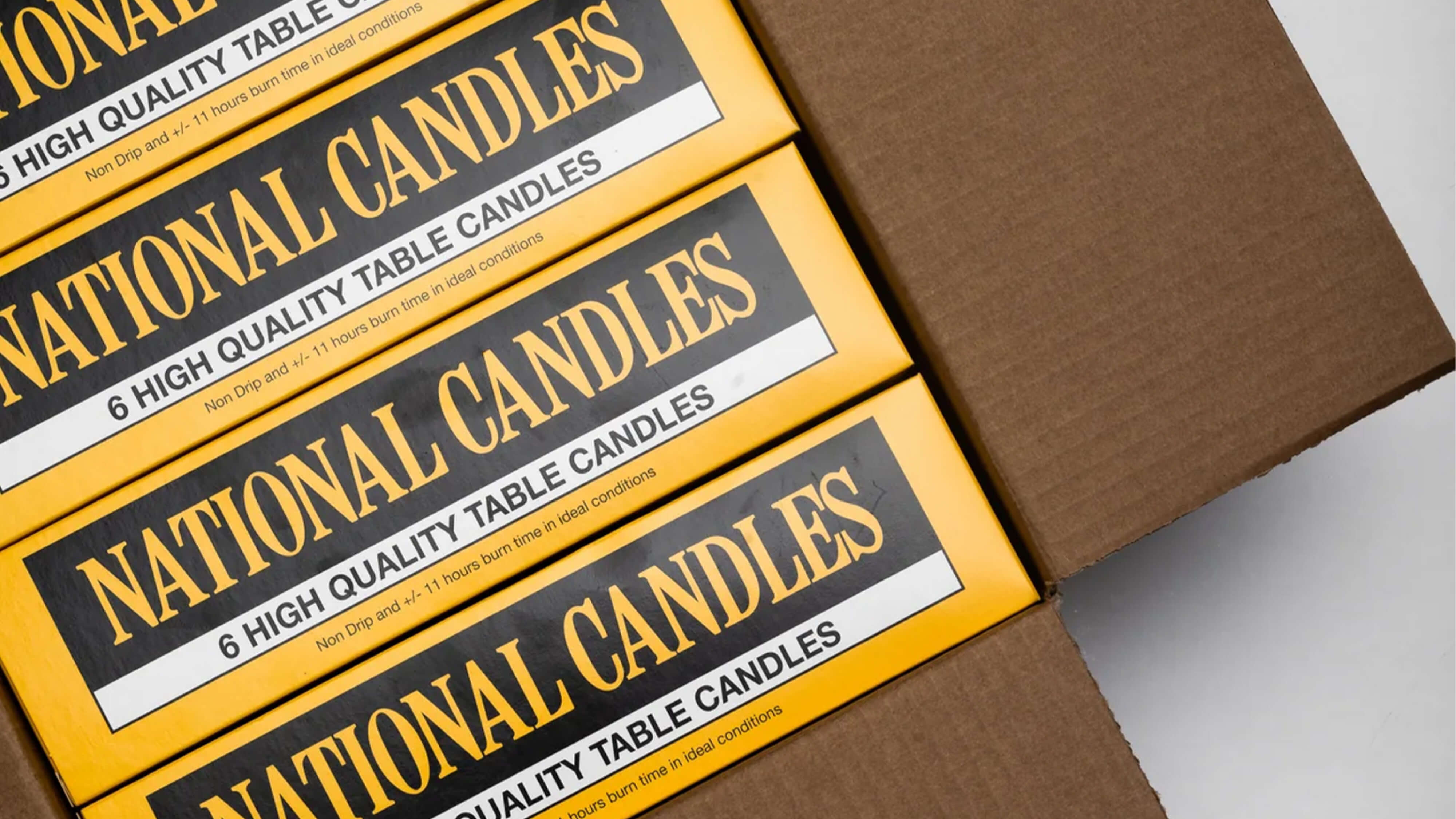 National Candles. Packaging design.